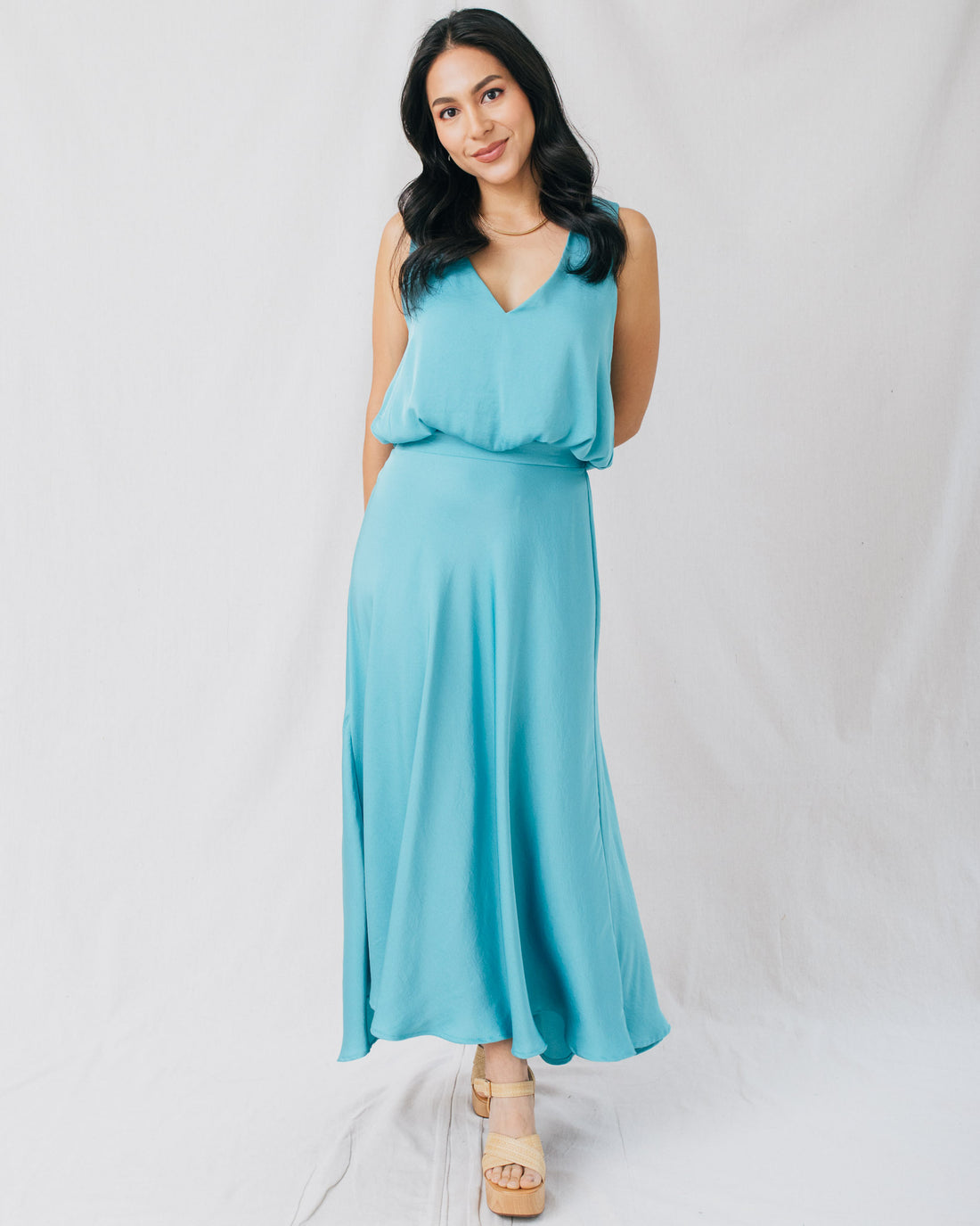 Always Present Swing Midi Skirt