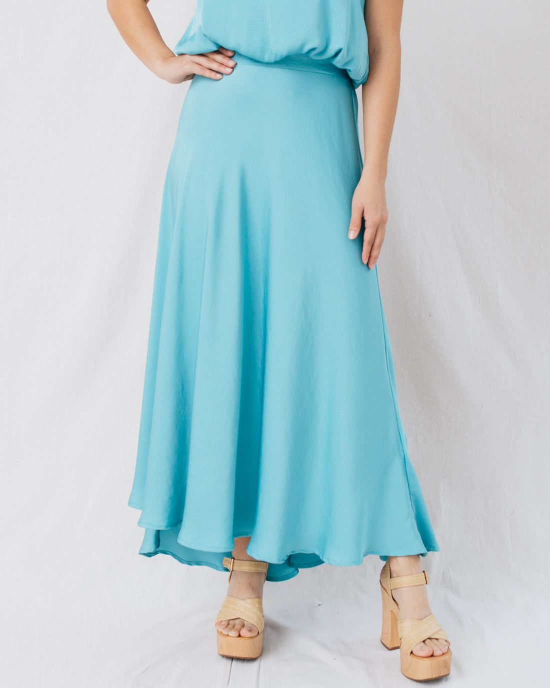 Always Present Swing Midi Skirt