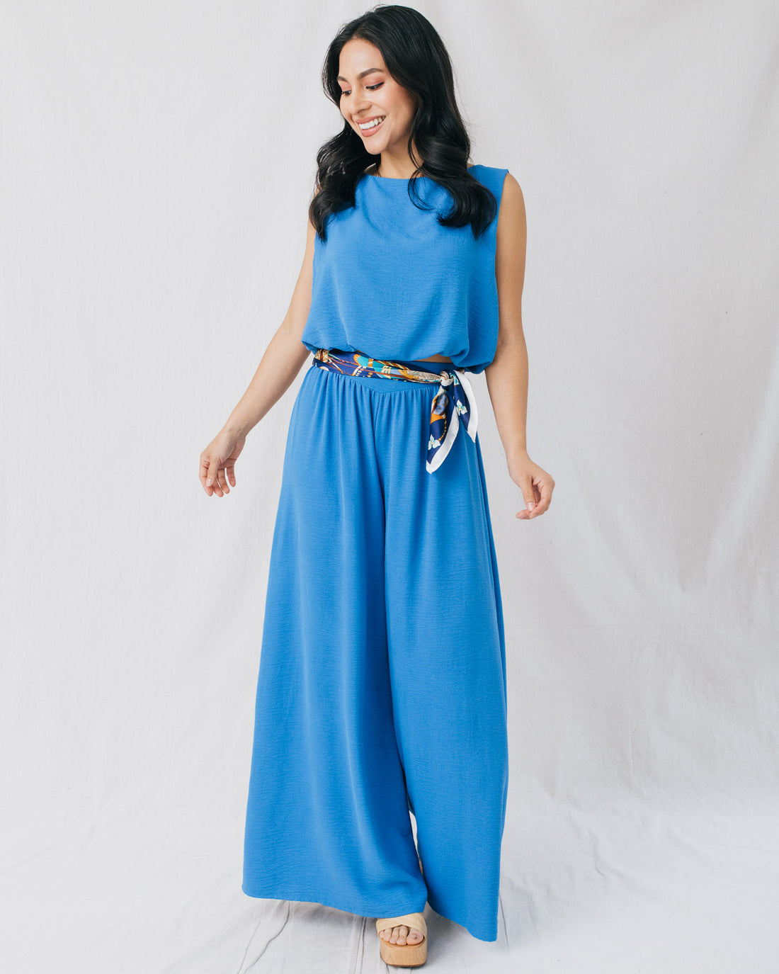 Bon Temps Crepe Wide Leg Swing Pants