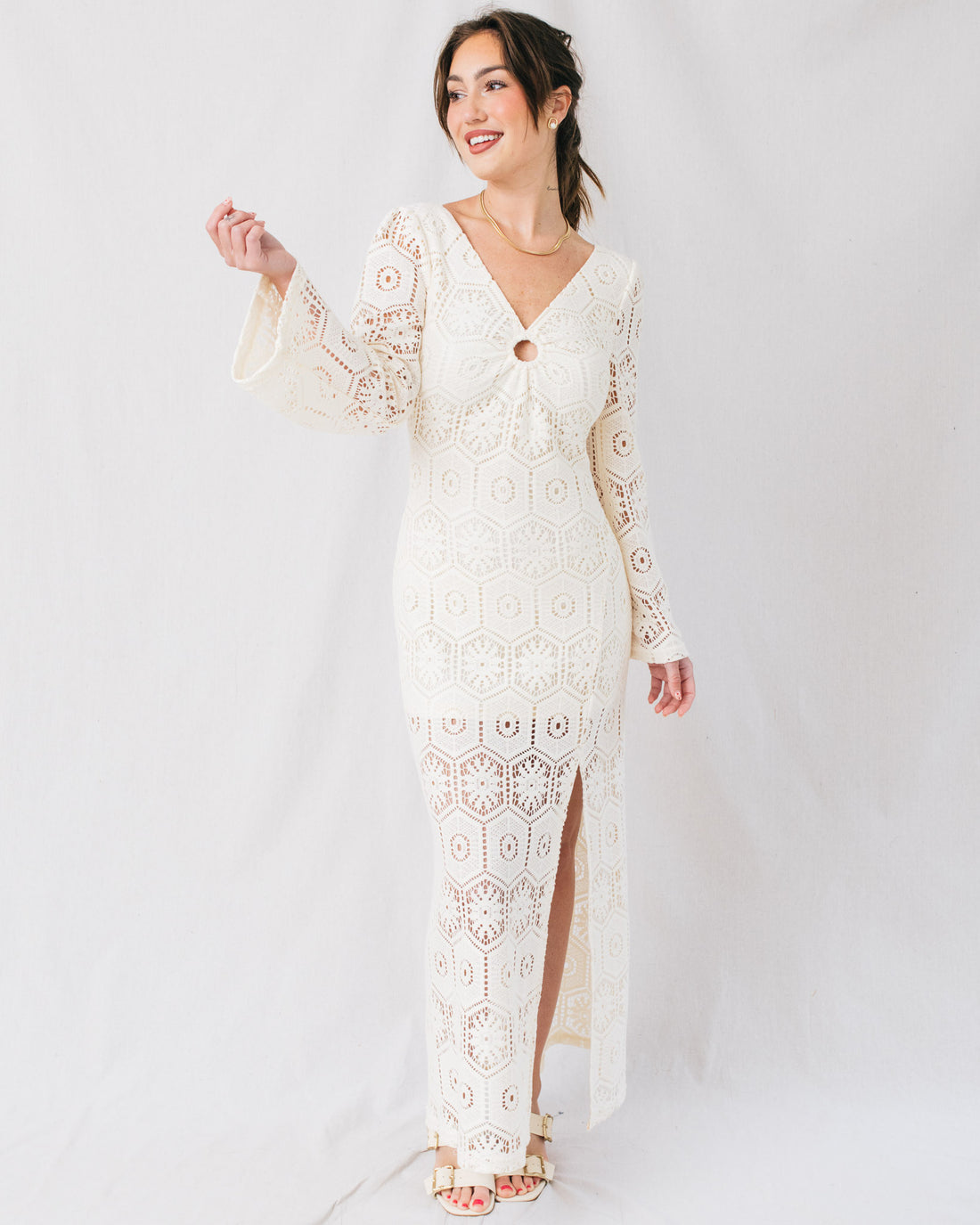strapless open back dress Windsor Everlee Mesh Open Back Formal Dress in Black | Size: Xs main image 0