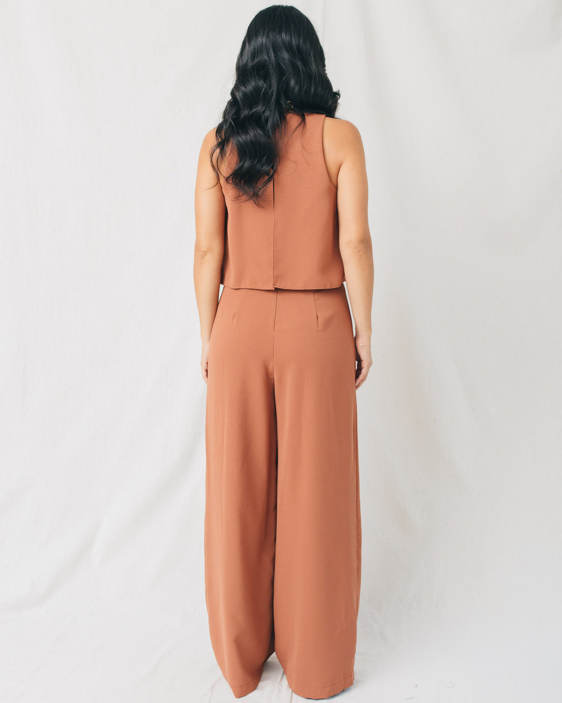 Ivonny High Neck Layered Jumpsuit