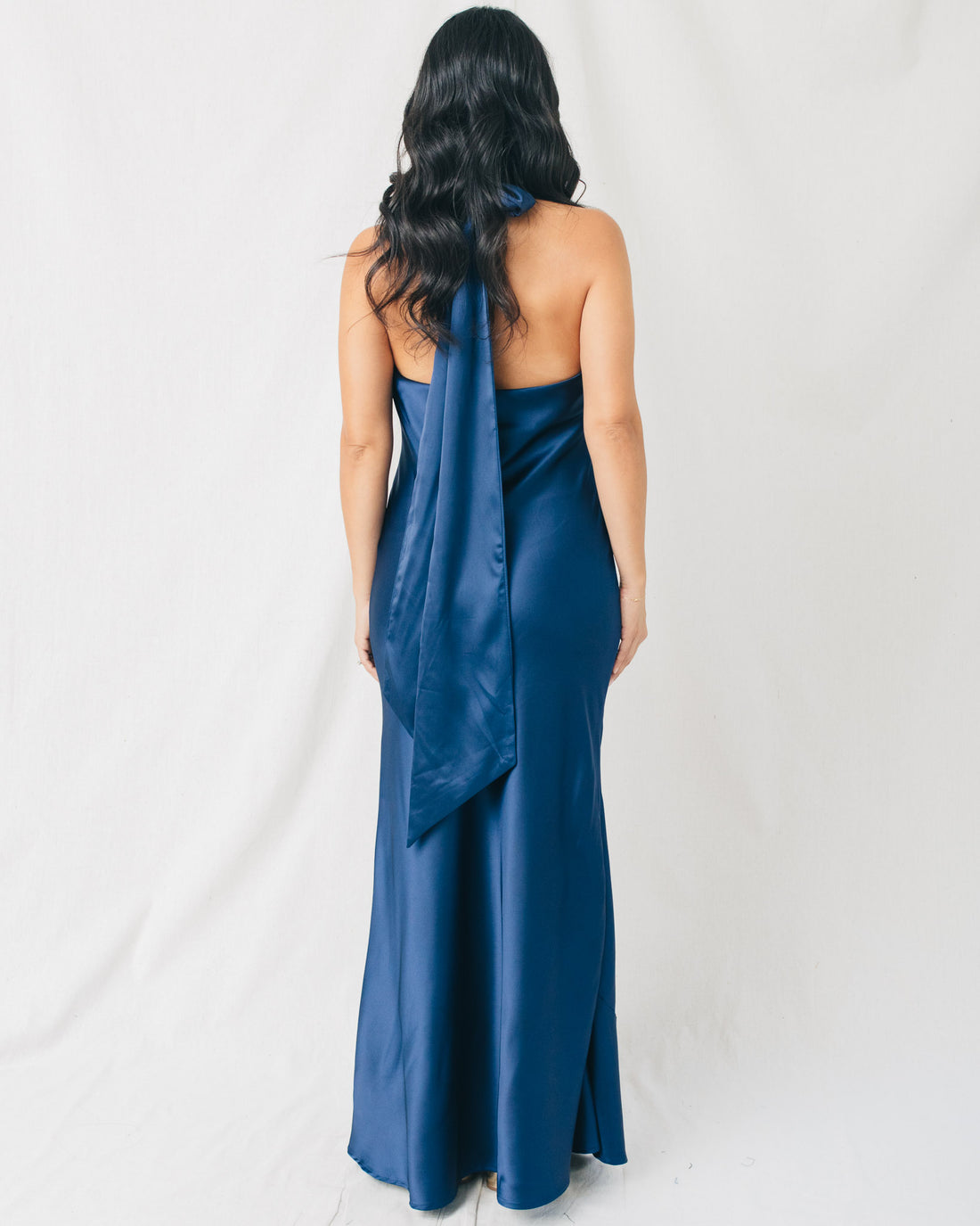 Nikki Cowl Sleeveless Tie Back Neck Maxi Dress