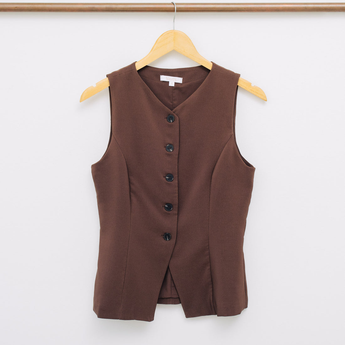 Francis Split Front Button Down Vest Top