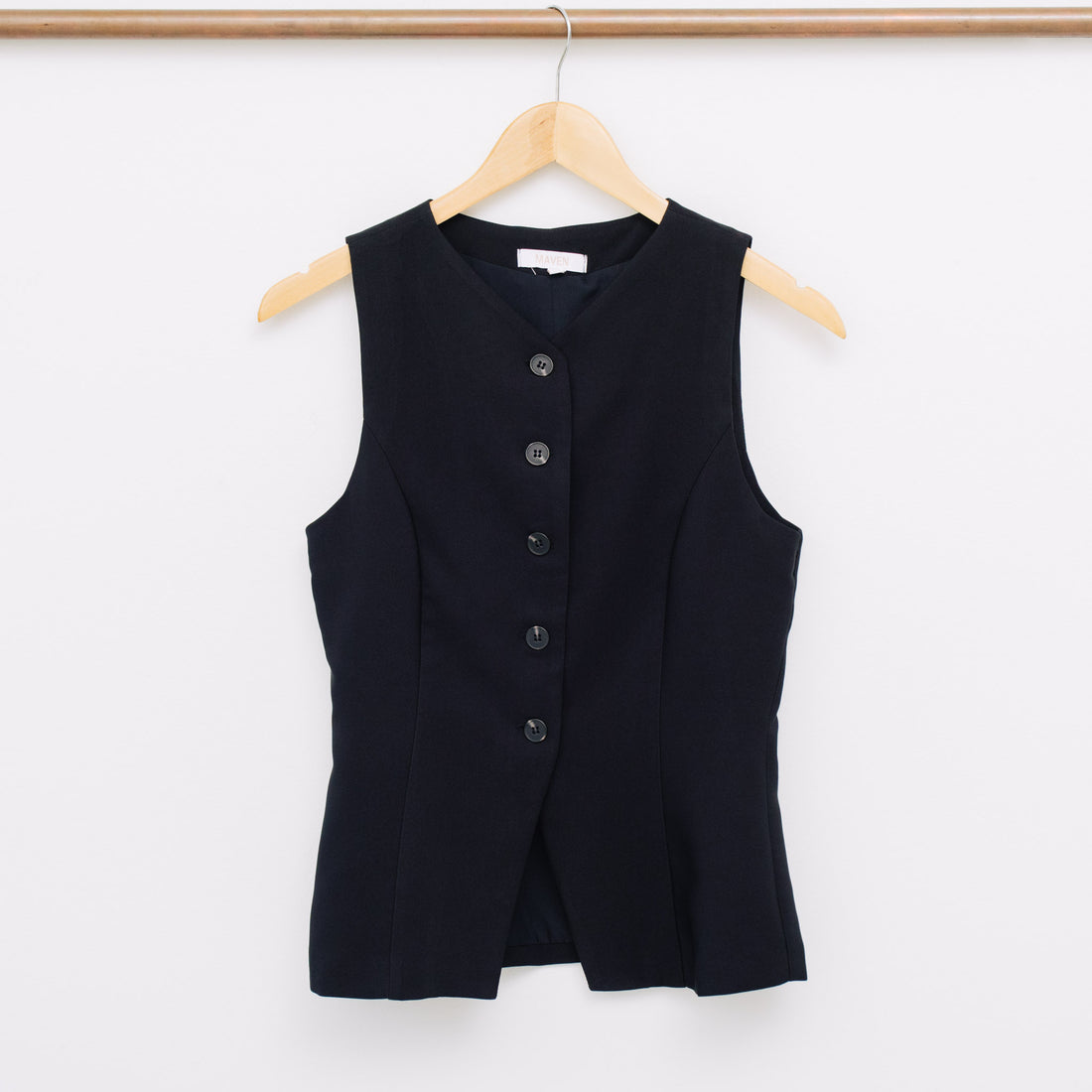 Francis Split Front Button Down Vest Top