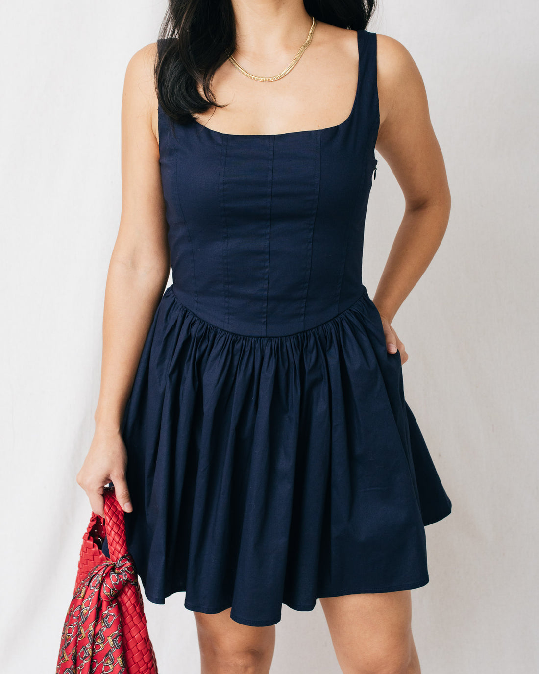 McKaley Ballerina Lined Mini Dress