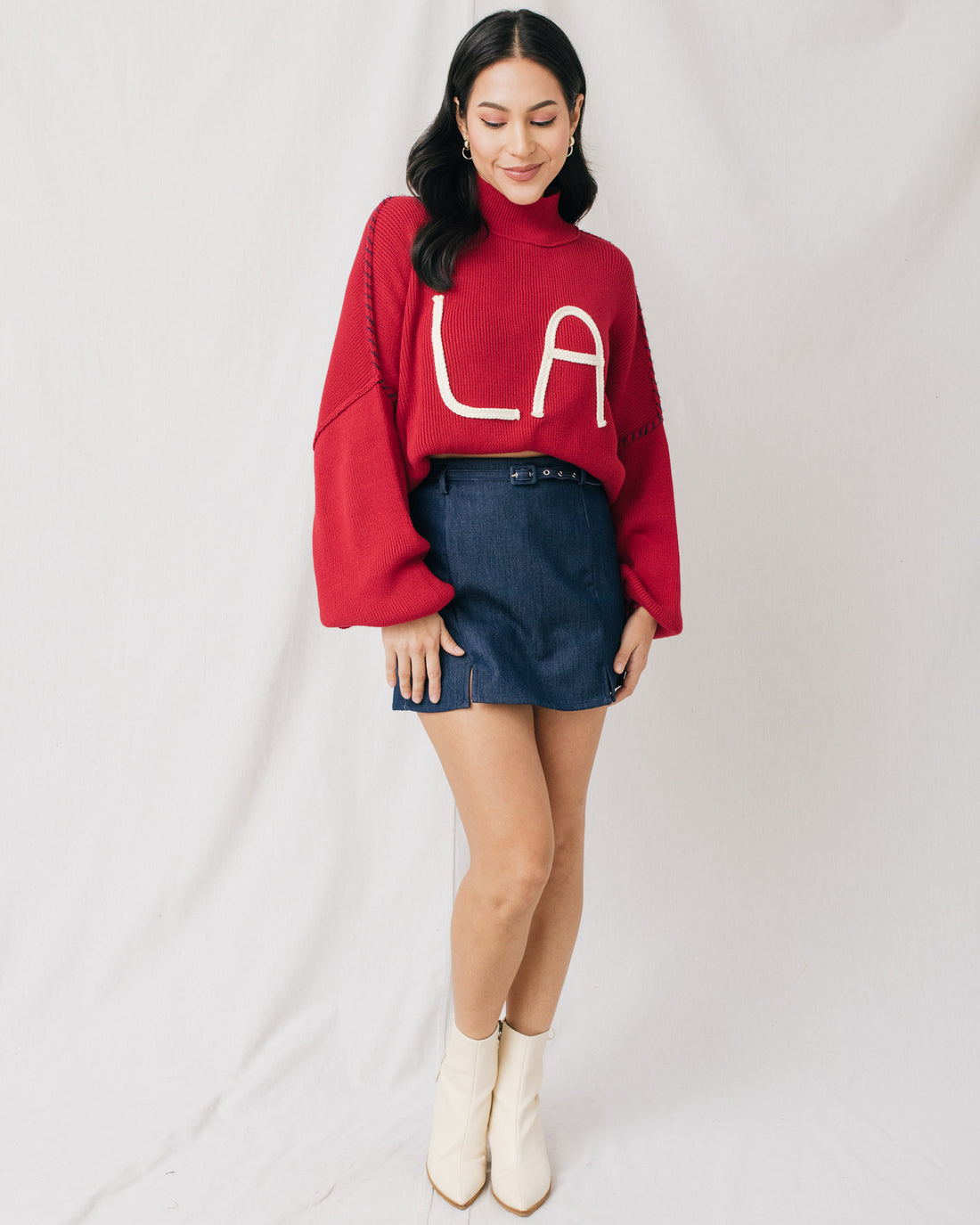 Sienna High Waist Split Thigh Mini Skort