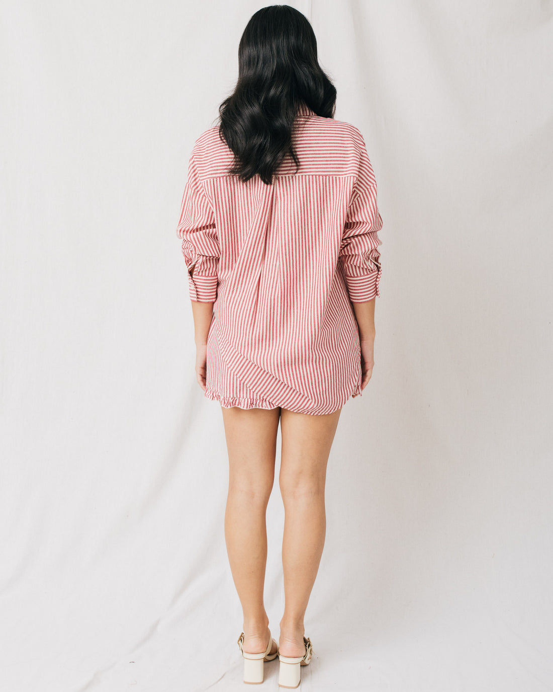 Milly Striped Button Up Shirt Top