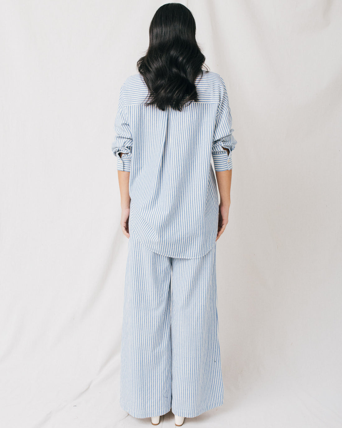 Milly Striped Button Up Shirt Top