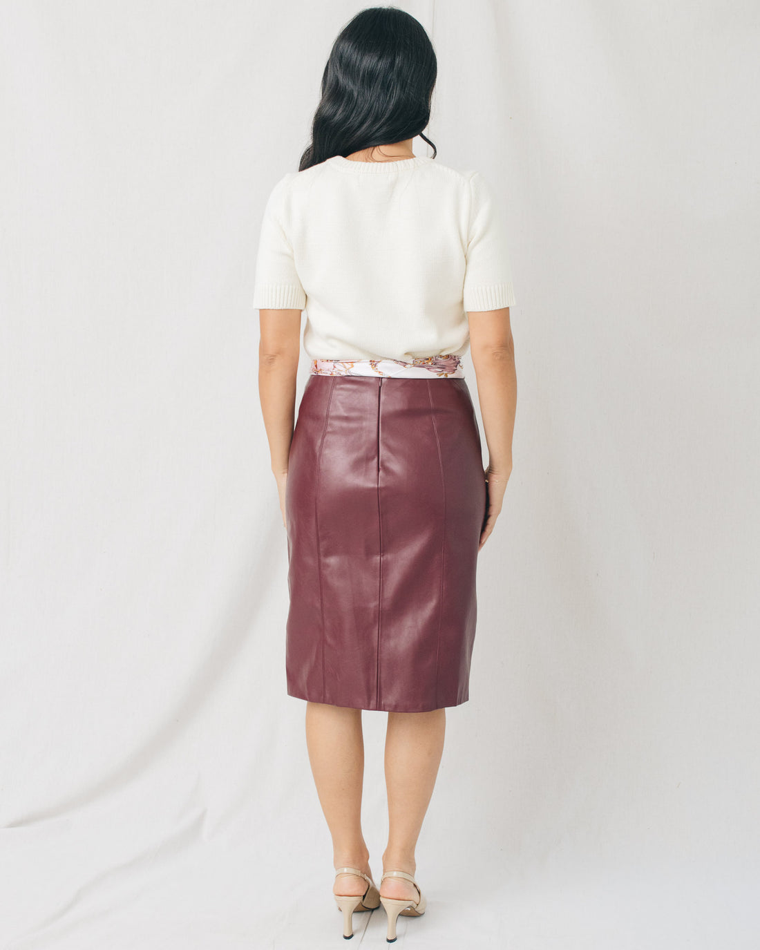 Pamela Front Slit Pencil Skirt