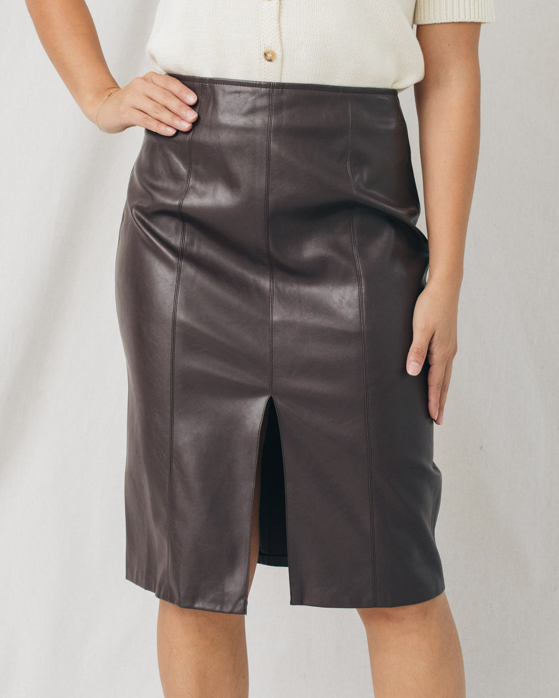 Pamela Front Slit Pencil Skirt