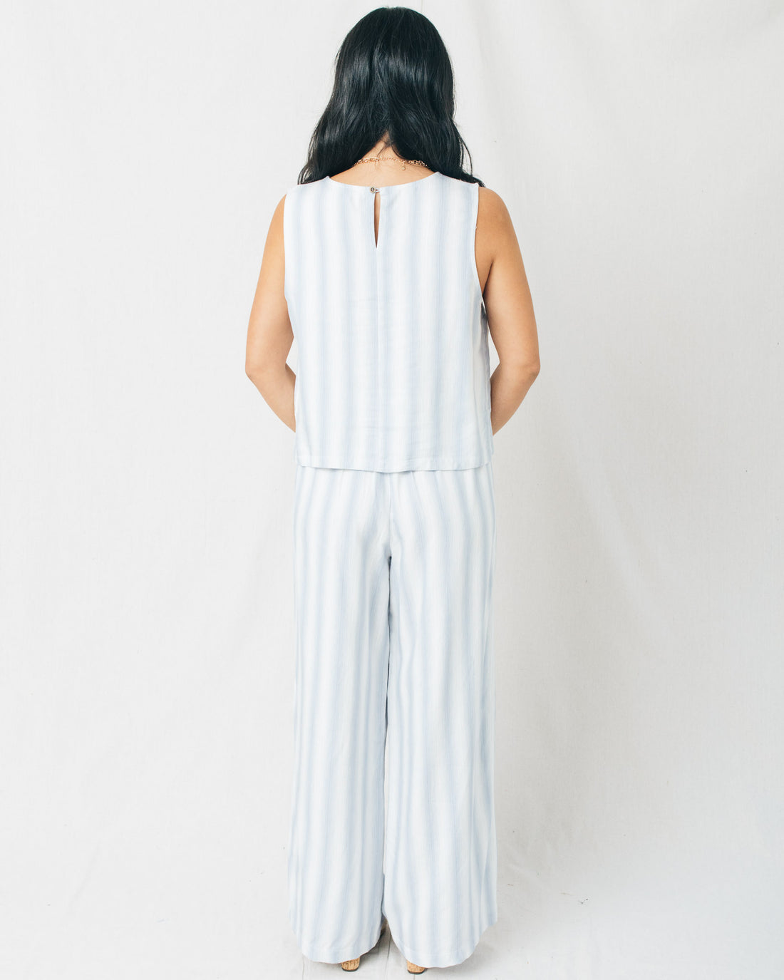 Sicili Ombre Striped Wide Leg Pants