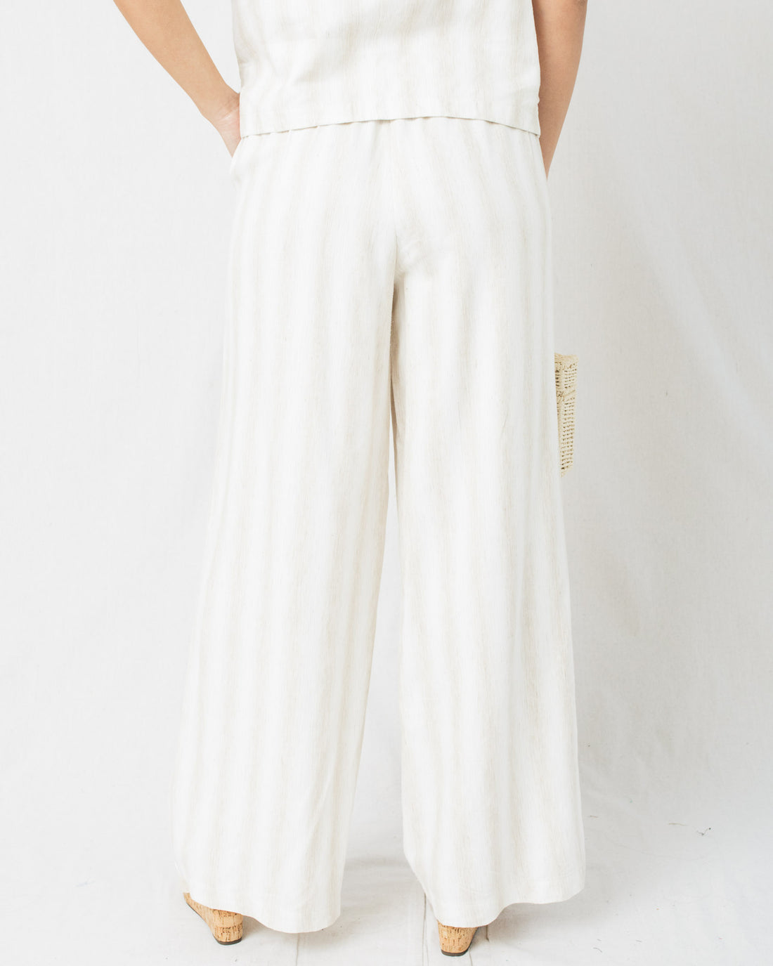 Sicili Ombre Striped Wide Leg Pants