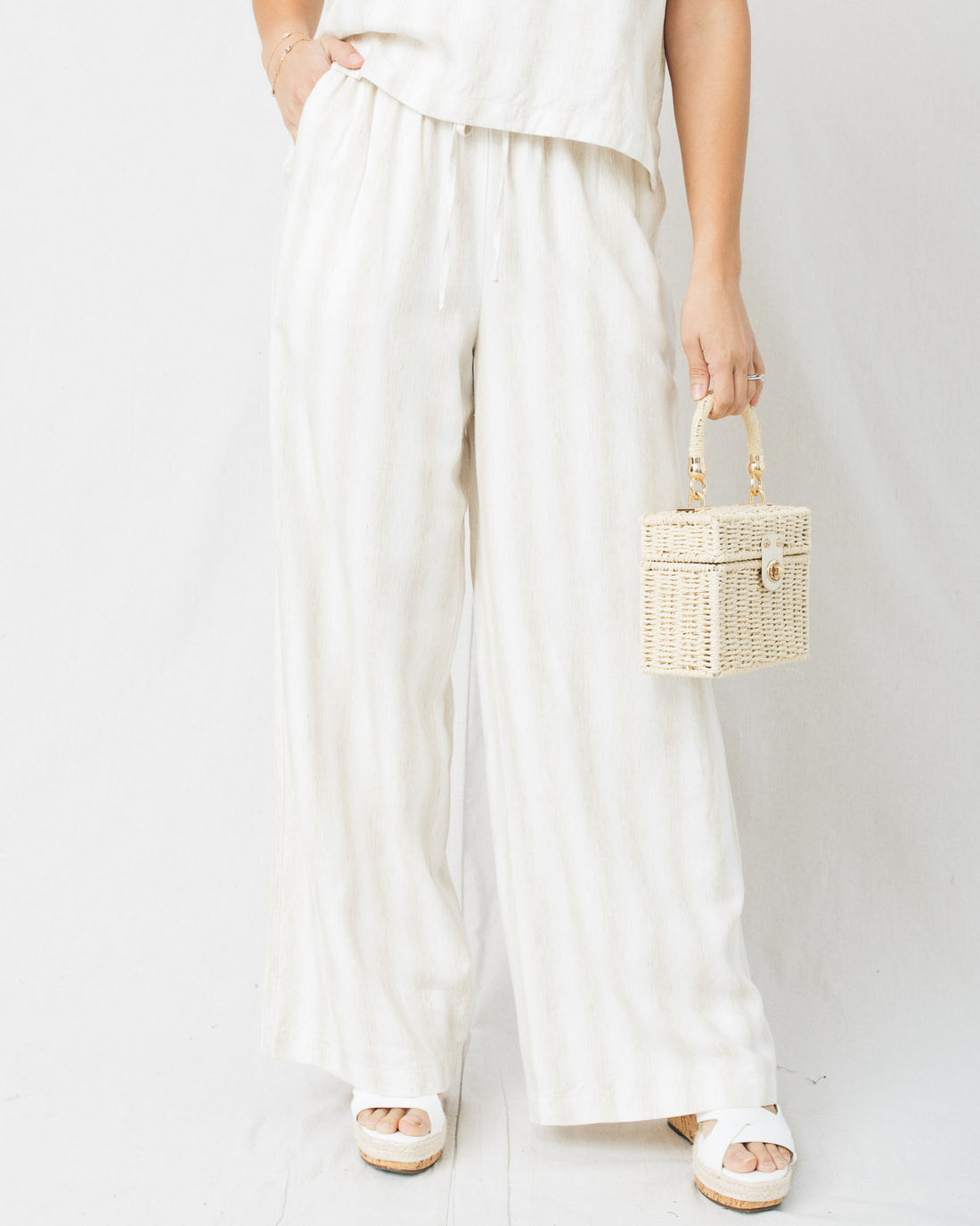 Sicili Ombre Striped Wide Leg Pants