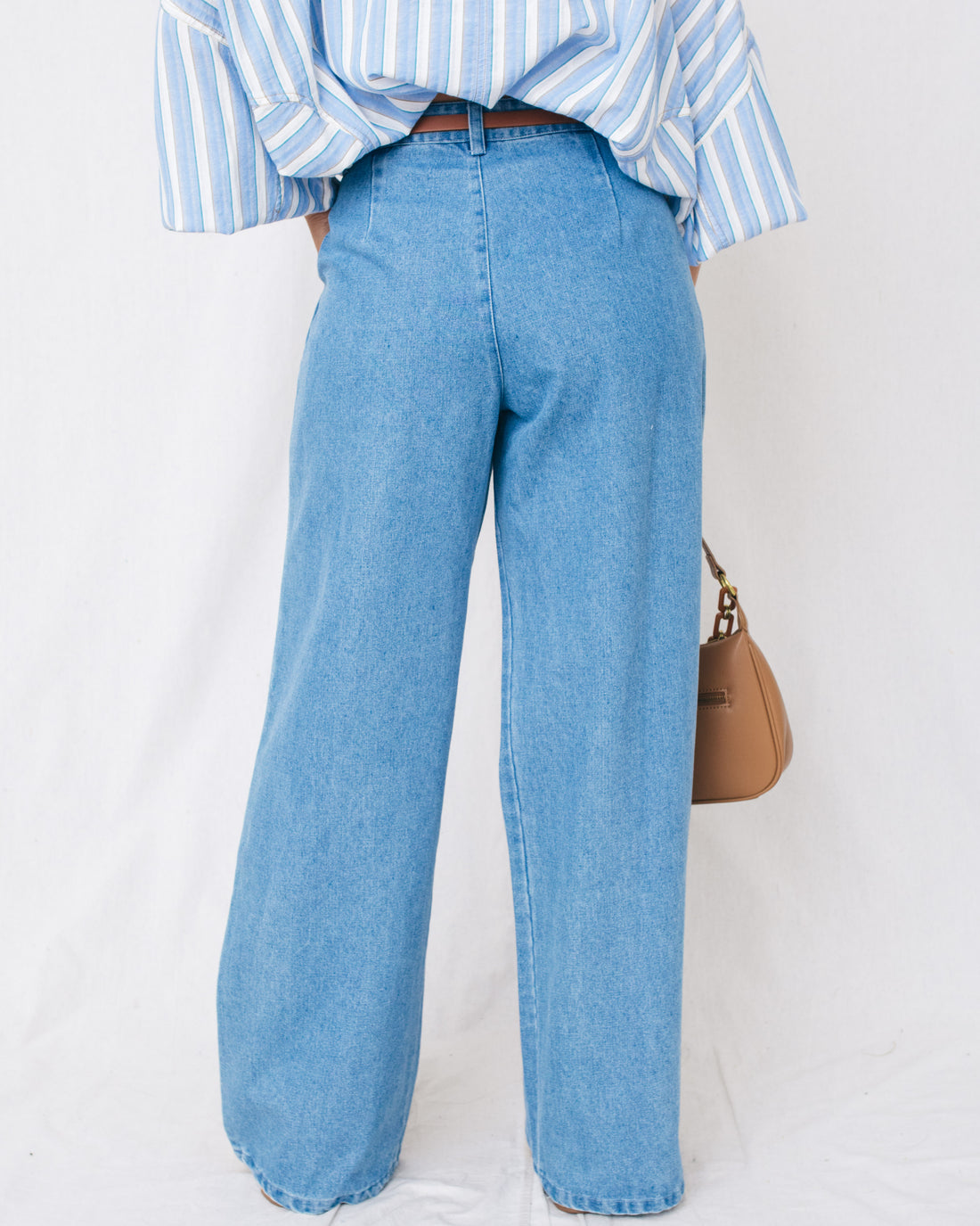 Striking Denim Palazzo Pants