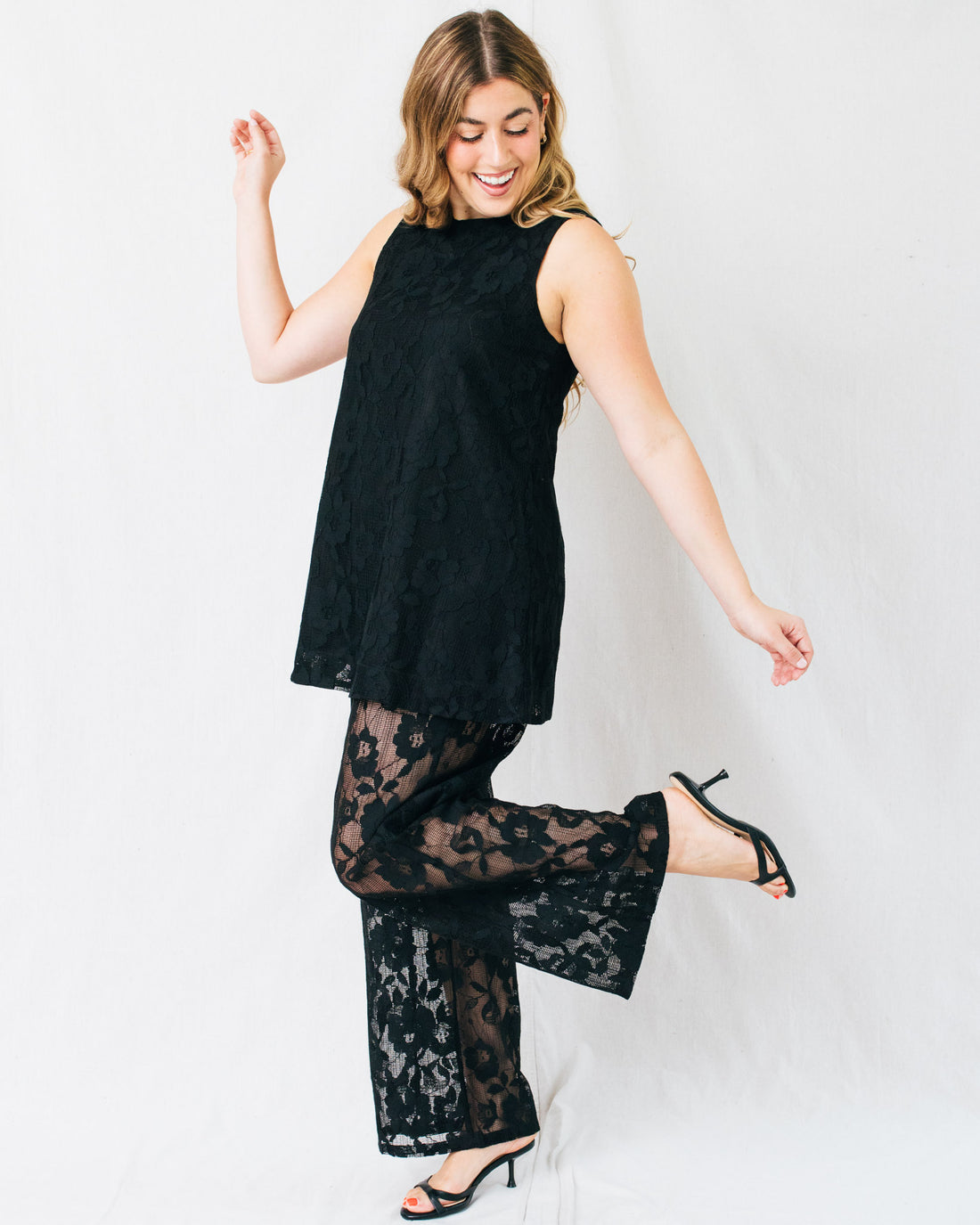 Romina Lace Wide Leg Pants