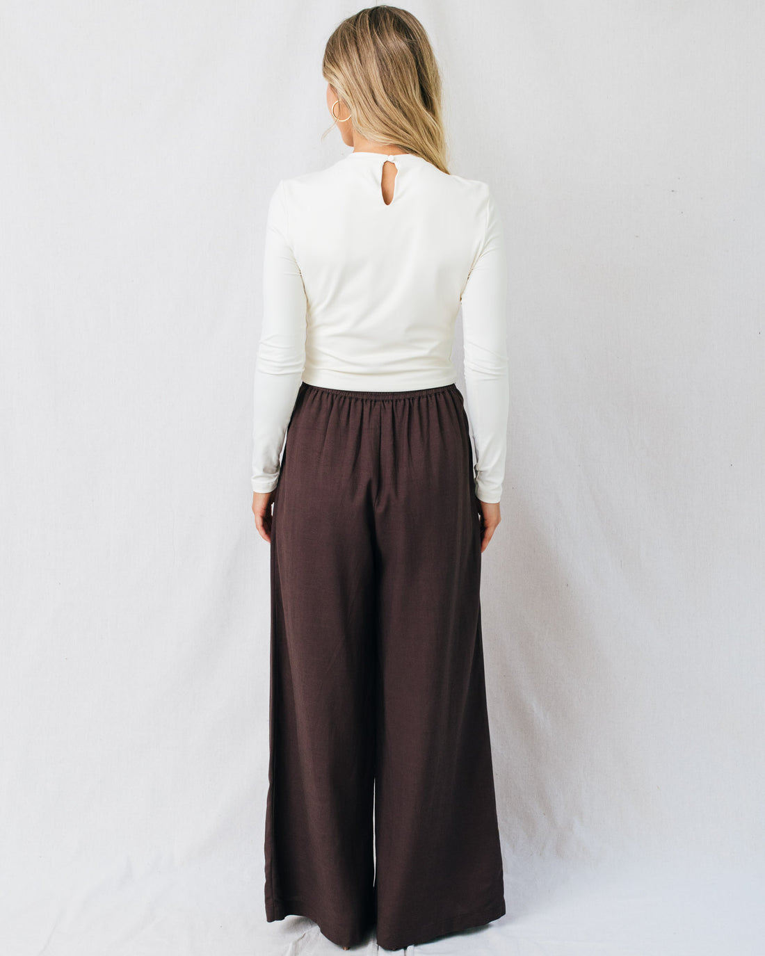Rivka Elastic Back Waist Tailored Pants