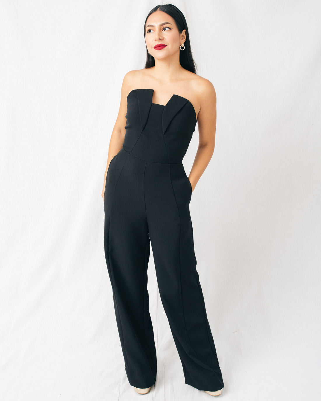 Eleanor Strapless Wide Leg Jumpsuit