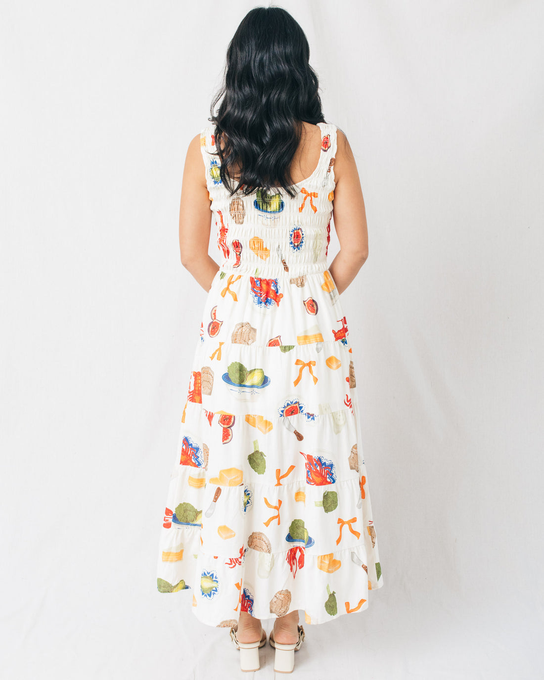 Southern Affair Smocked Printed Maxi Dress